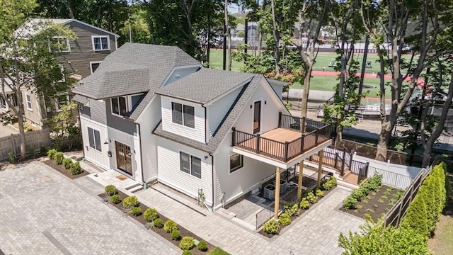 216 Aspinwall Ave, Brookline, MA 02446 - aerial view of property and surrounding area