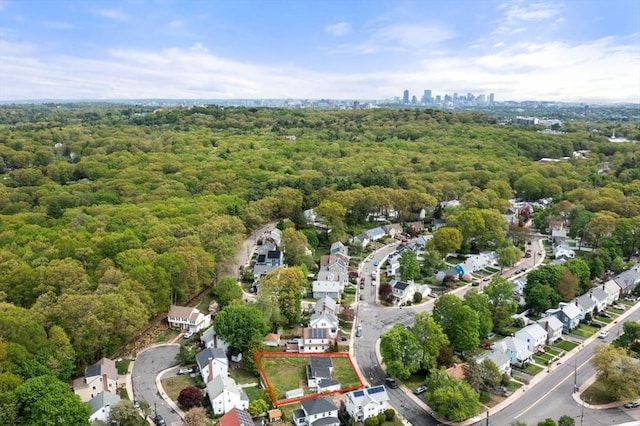 10 Gretter Rd, Boston, MA 02132 - view of property location featuring a forest and property boundaries highlighted