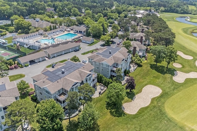 66 Simons Unit C, Mashpee, MA 02649 - bird's eye view of a golf course and a nearby body of water