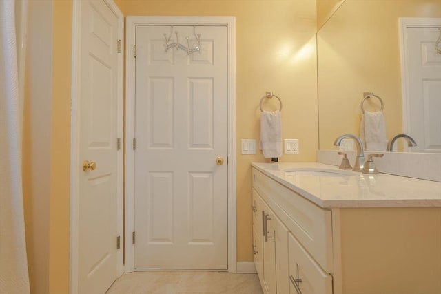 bathroom with vanity