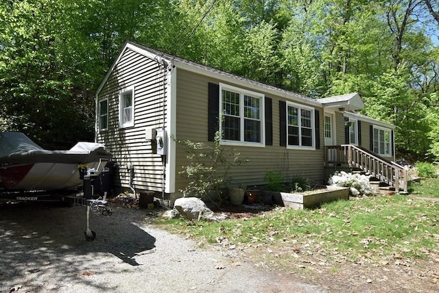view of home's exterior