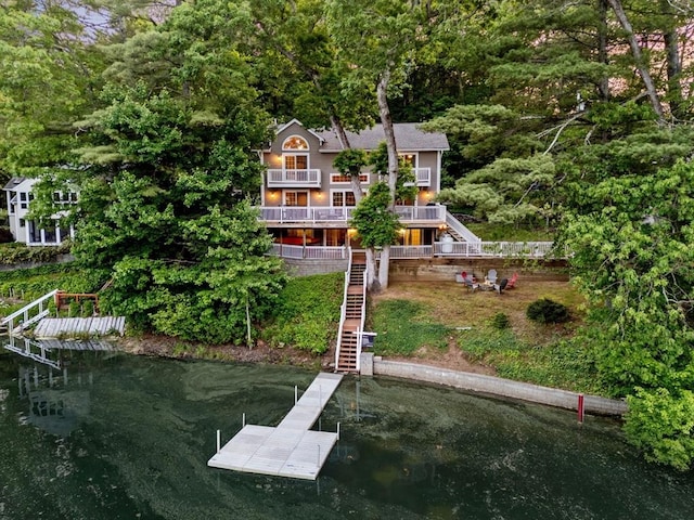 72 S Shore Dr, Sturbridge, MA 01566 - view from above of property featuring a large body of water and a forest