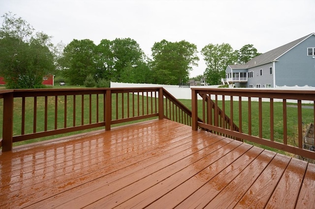 7 Willow Brook Ln, Blackstone, MA 01504 - wooden terrace featuring a yard