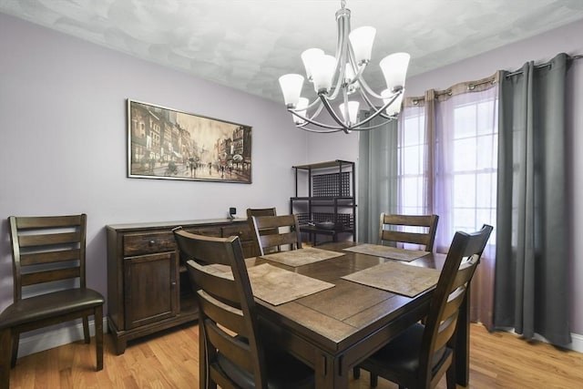 dining area featuring light hardwood / wood-style flooring