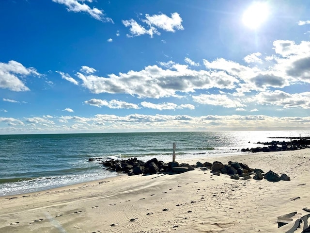 water view with a beach view