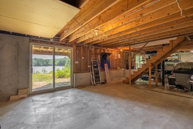 92 Wallace Ave, Auburn, MA 01501 - basement with stairway