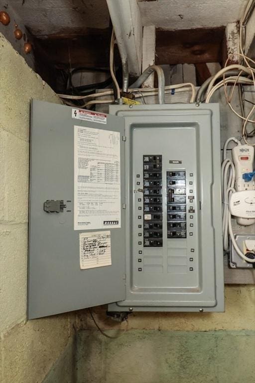 53 Perkins St, Stoneham, MA 02180 - utility room with electric panel
