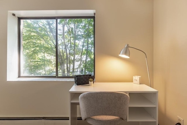 office space with a healthy amount of sunlight