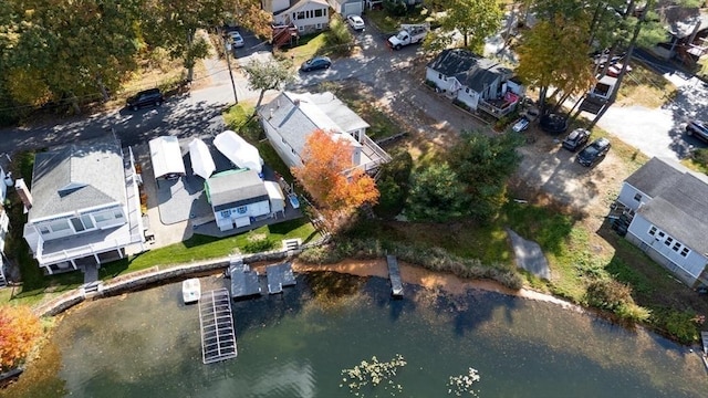 drone / aerial view with a residential view