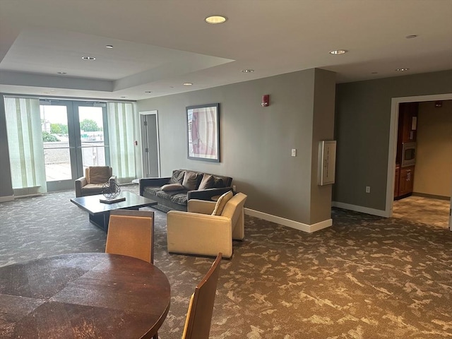 lobby featuring recessed lighting