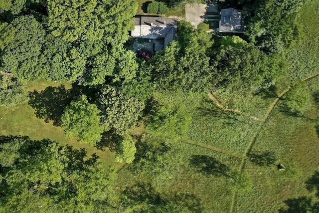 bird's eye view featuring a rural view