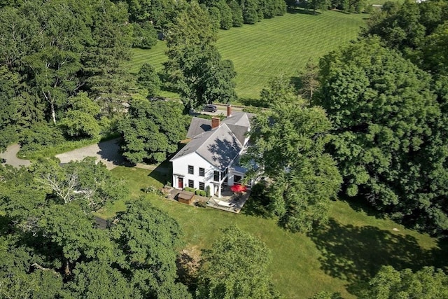 bird's eye view featuring a rural view