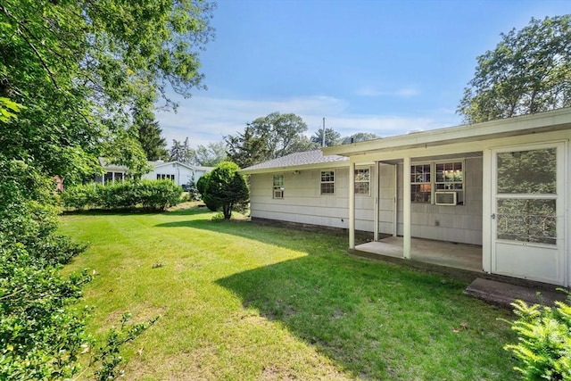 5 Villa Ln, Peabody, MA 01960 - view of green lawn with a patio and cooling unit