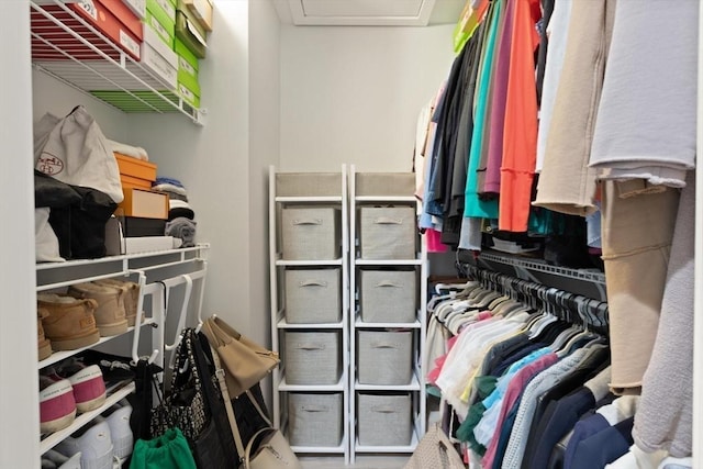 116 Mill Pond Unit 116, North Andover, MA 01845 - spacious closet featuring attic access