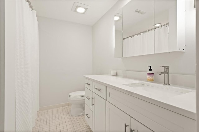 116 Mill Pond Unit 116, North Andover, MA 01845 - full bathroom featuring vanity, tile patterned floors, and a shower with curtain
