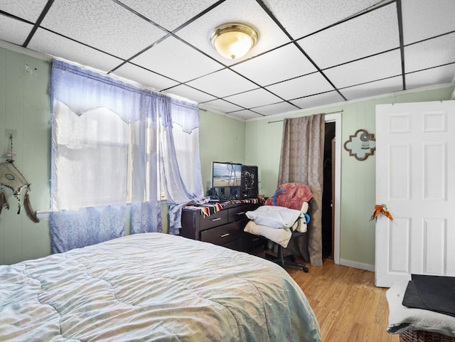 bedroom featuring light hardwood / wood-style flooring