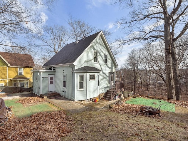 view of rear view of house