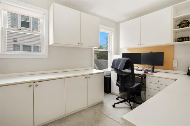518 Washington St, Winchester, MA 01890 - home office with light carpet
