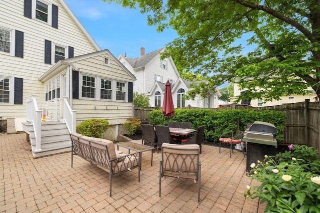 518 Washington St, Winchester, MA 01890 - view of patio with grilling area