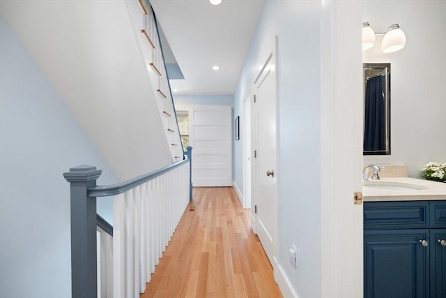 424-430 W 4th St Unit 428, Boston, MA 02127 - hall with light wood-type flooring and recessed lighting