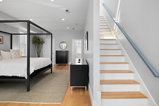 424-430 W 4th St Unit 428, Boston, MA 02127 - bedroom with wood finished floors and recessed lighting