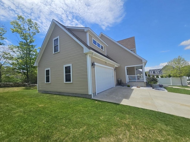 2 Carousel Ter, Dartmouth, MA 02747 - view of side of home featuring driveway and covered porch