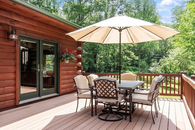 8 Turk Hollow Rd, Oxford, MA 01540 - deck featuring outdoor dining area and french doors
