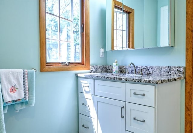 bathroom with vanity