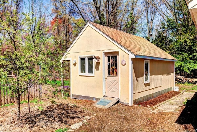 view of outbuilding with an outdoor structure