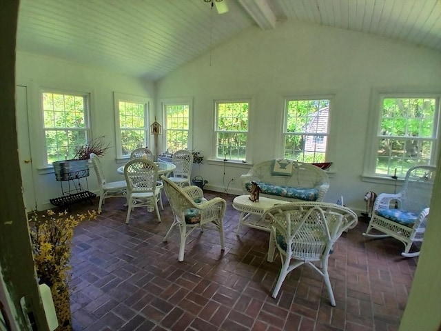 100 D Dr, Westport, MA 02790 - sunroom / solarium featuring lofted ceiling and french doors