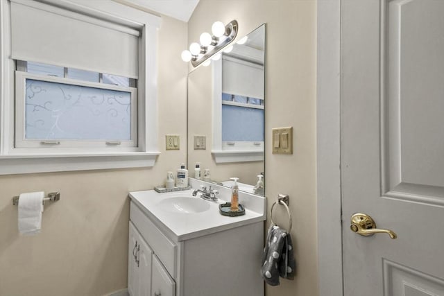bathroom with vanity