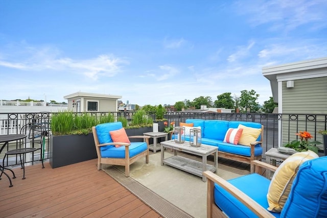 615 E 6th St Unit 6, Boston, MA 02127 - wooden terrace with an outdoor hangout area