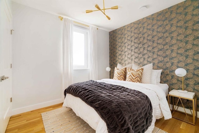 bedroom featuring hardwood / wood-style flooring