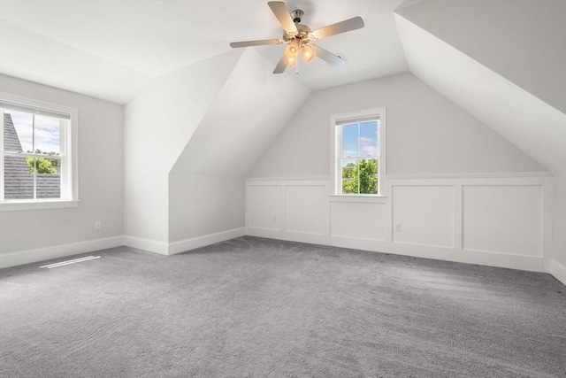 15 Boydes Xing Unit 13, Norfolk, MA 02056 - bonus room featuring plenty of natural light, lofted ceiling, carpet floors, and ceiling fan