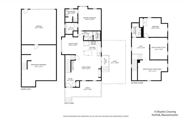 15 Boydes Xing Unit 13, Norfolk, MA 02056 - floor plan / room layout