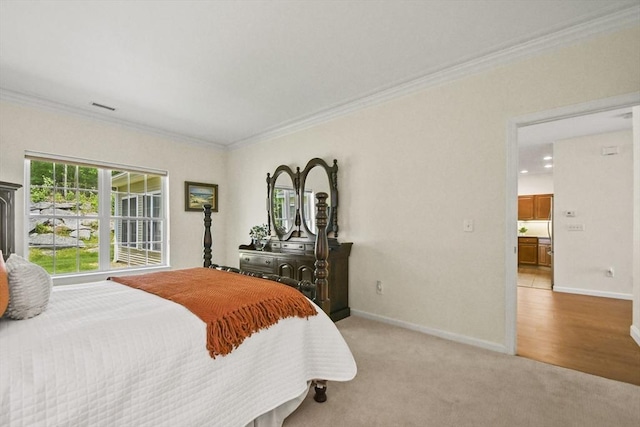 28 Summerfield Dr Unit 28, Grafton, MA 01560 - bedroom featuring ornamental molding, baseboards, and light colored carpet