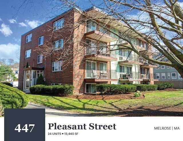 447 Pleasant St, Melrose, MA 02176 - view of apartment building / complex