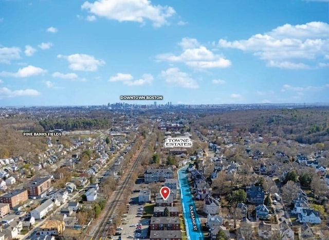 447 Pleasant St, Melrose, MA 02176 - drone / aerial view