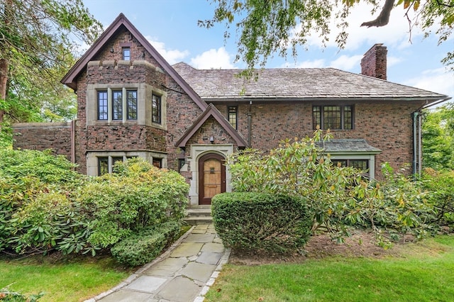 view of english style home