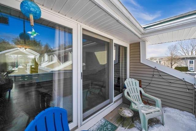 view of patio / terrace featuring a balcony