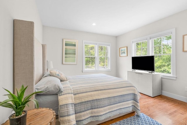 29 Flat Pond Cir, Mashpee, MA 02649 - bedroom featuring wood finished floors, baseboards, and recessed lighting