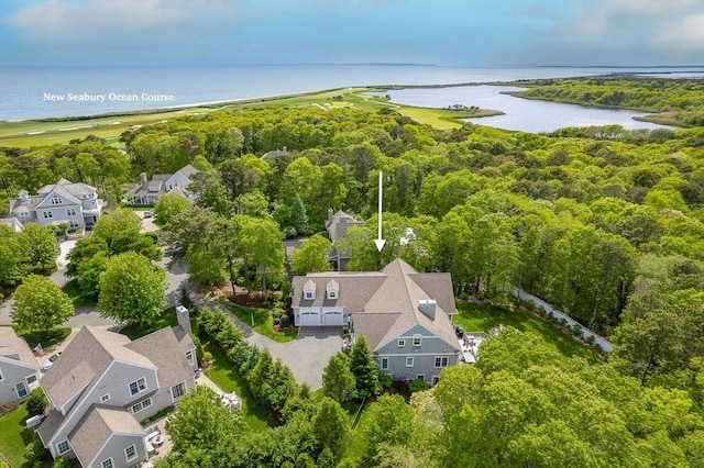 29 Flat Pond Cir, Mashpee, MA 02649 - aerial perspective of suburban area featuring a nearby body of water