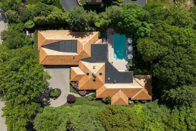 81 Countryside Ln, Milton, MA 02186 - aerial view of a pool