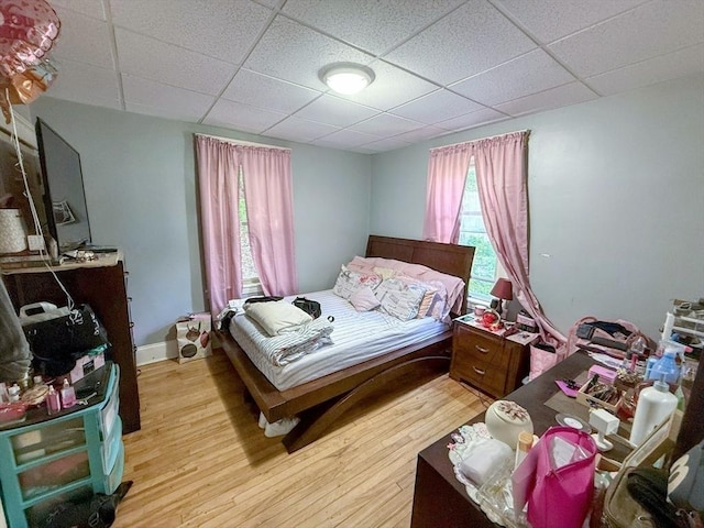 15 Circuit Ave E, Worcester, MA 01603 - bedroom featuring light wood-type flooring and a paneled ceiling