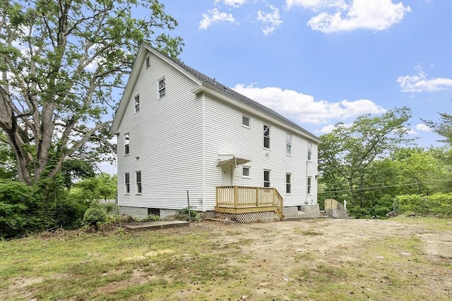 551 Chestnut St, Athol, MA 01331 - rear view of property with a wooden deck