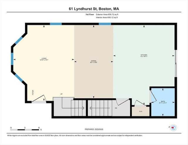 61 Lyndhurst St Unit A, Boston, MA 02124 - home floor plan