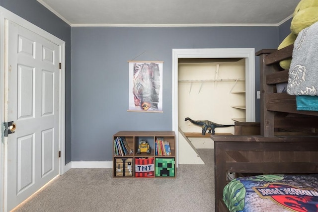 38 Colonial Rd, Weymouth, MA 02191 - carpeted bedroom with ornamental molding and baseboards