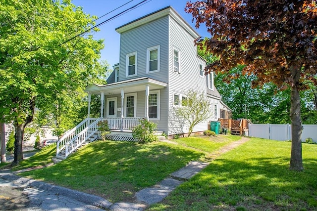 view of front of home featuring a porch