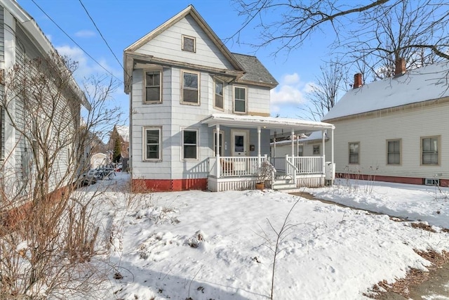 view of front of home featuring a porch