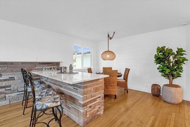 dining room featuring light wood-type flooring